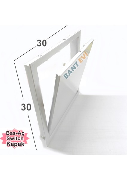 Müdahale Kapağı 30x30cm Bas Aç Kontrol Kapağı Tavan Duvar Metal Şaft Kapağı