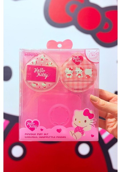 Sanrio Lisanslı Pembe Serisi Pudra Pufları (2 Adet) (Hello Kitty)