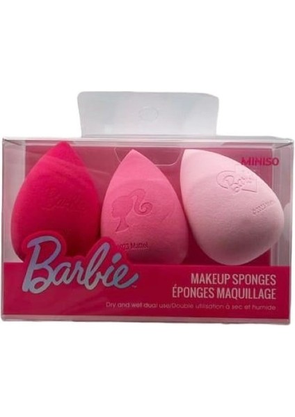 Barbie Lisanslı 3'lü Makyaj Süngeri