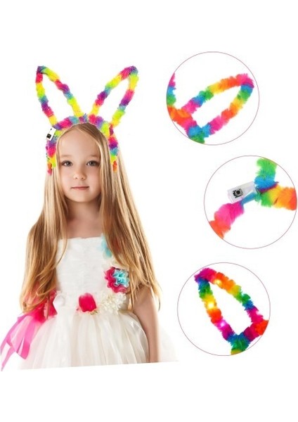 Fiber Optik LED Gökkuşağı Tavşan Kulak fiyatları