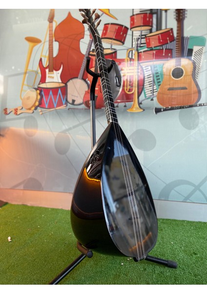 Siyah Orta Düzey Jack Girişli Kompozit Bağlama (Kılıf-Yedek Tel -Tezene)