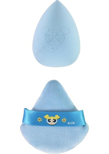 Powerpuff Girls Lisanslı Makyaj Süngeri ve Puf Seti Bubbles