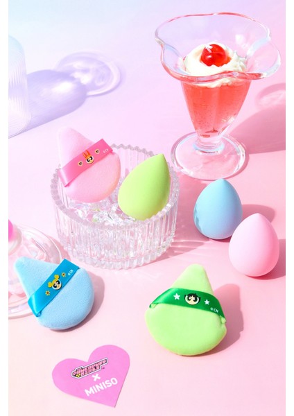Powerpuff Girls Lisanslı Makyaj Süngeri ve Puf Seti Bubbles fırsatları