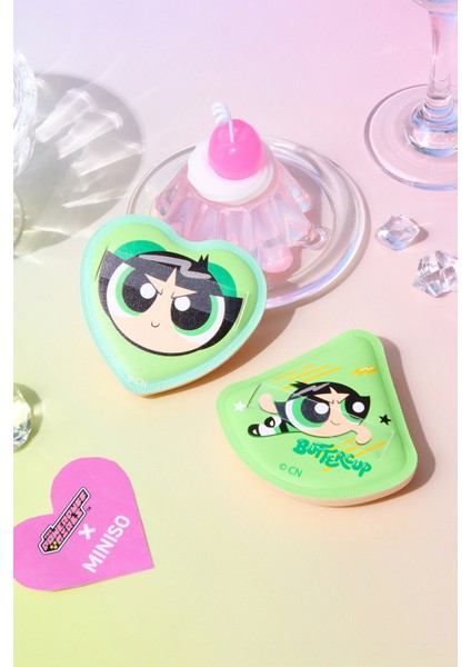 Powerpuff Girls Lisanslı Makyaj Puf Seti Buttercup