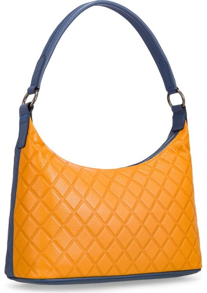 Kapitone Mavi-Sarı Kadın Omuz Çantası Blm 8107 fiyatları