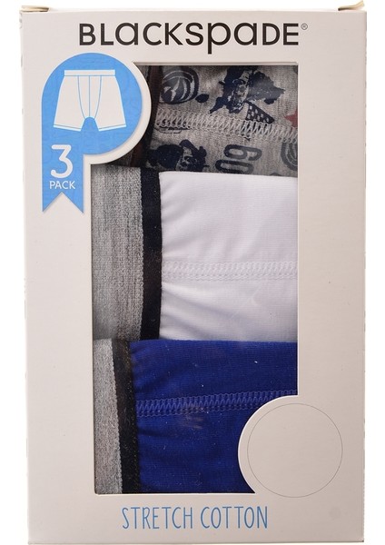 3'lü Erkek Çocuk Boxer