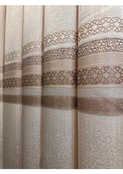 Nivemeshome St.pierre Krem FT614320 V-101 1/3 Sık Pileli Fon Perde Apm