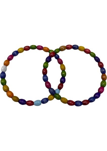 Oval Ahşap Boncuk Çanta Sapı OA14