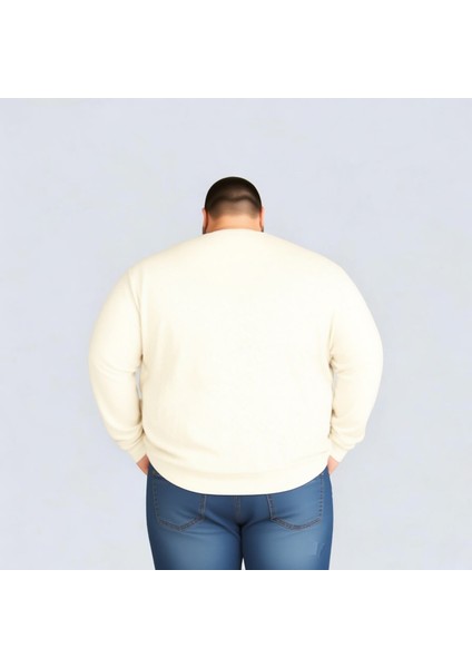 Erkek Büyük Beden Oversize Uzun Kollu V Yaka T-Shirt 3xl 4xl 5xl 6xl 7xl 8xl 9xl modelleri