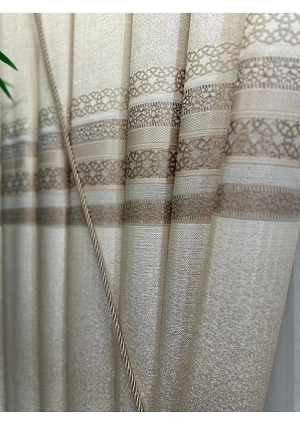 Nivemeshome St.pierre Krem FT614320 V-101 1/3 Sık Pileli Fon Perde Apm modelleri