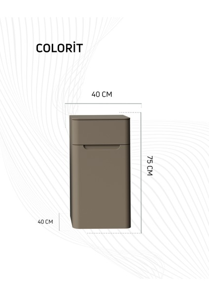 Colorit Boy Dolabı 40X75 cm Nil Yeşili fırsatları