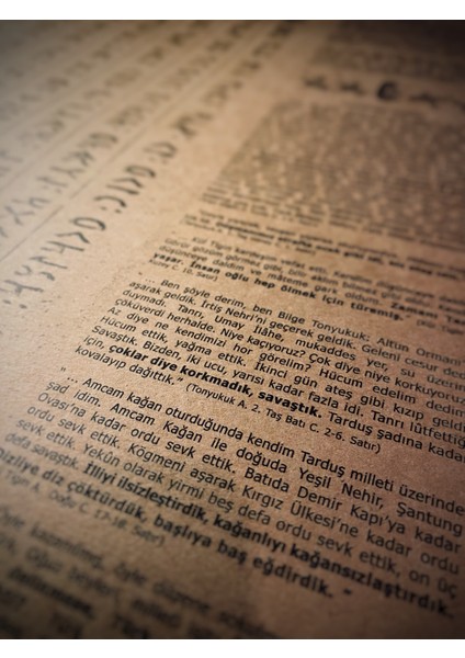 Göktürk Yazıtları Parşömeni, Orhun Abideleri Poster