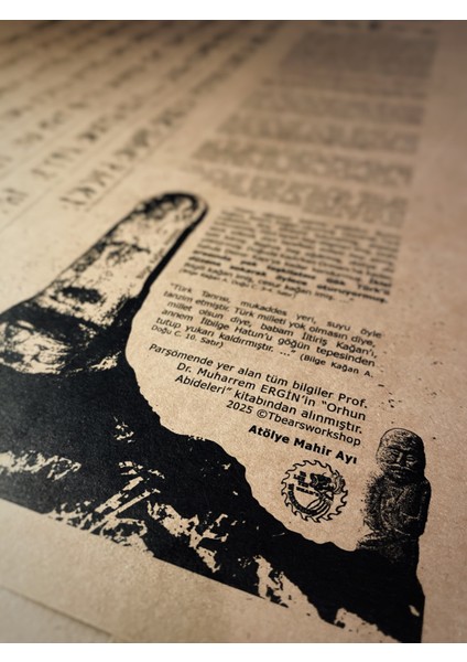 Göktürk Yazıtları Parşömeni, Orhun Abideleri Poster