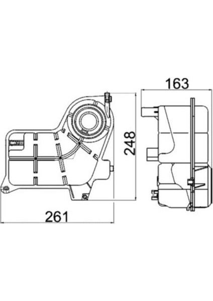 Mahle-Knecht-Behr CRT24000S Radyatör Genleşme Kabı A4 01 08 Exeo 09 14 Ake Aym Bau Bcz Bdg Bdh Nfc Cdha Cdhb Cdnd Cglb Cjca 8E0121403C 8E0121403C