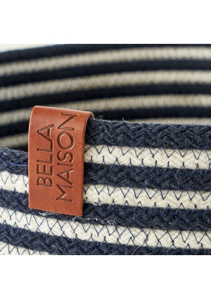 %100 Pamuk Valesa Kulplu Sepet Lacivert (21x21x23 cm) fiyatları