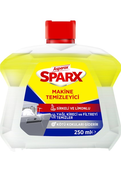 Sparx Bulaşık Makinesi Tuzu 1.5 Kg+Asperox Sparx Bulaşık Makinesi Temizleyicisi 250 Ml+Asperox Sparx Bulaşık Makinesi Parlatıcı&kurutucu 750 Ml--3'lü Set