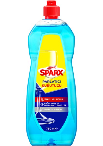 Sparx Bulaşık Makinesi Tuzu 1.5 Kg+Asperox Sparx Bulaşık Makinesi Temizleyicisi 250 Ml+Asperox Sparx Bulaşık Makinesi Parlatıcı&kurutucu 750 Ml--3'lü Set
