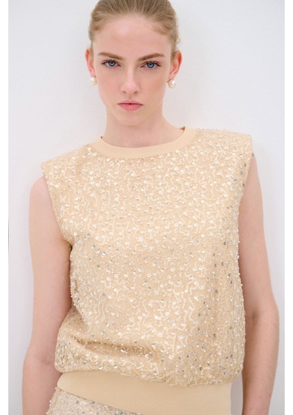 Pul Detaylı Kazak Triko