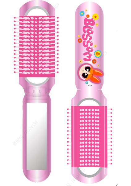 Powerpuff Girls Lisanslı Aynalı Saç Fırçası