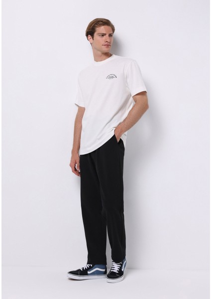 Comfort Fit Yuvarlak Yaka Düz Erkek Beyaz Kısa Kol Tişört modelleri