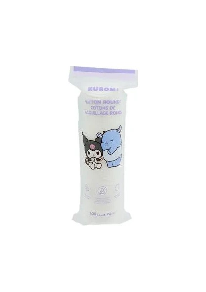 Sanrio Lisanslı Kuromi Yuvarlak Makyaj Temizleme Pamuğu 100'LÜ fiyatları