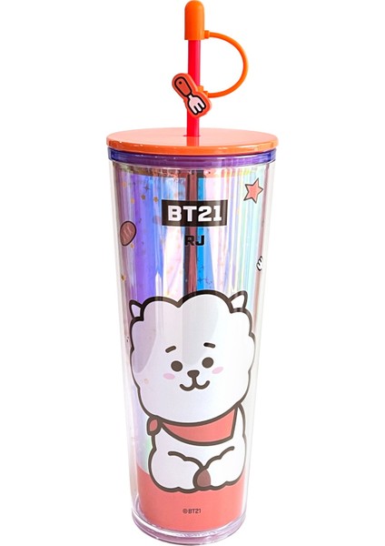 BT21 Lisanslı Çift Cidarlı Pipetli Şişe (800ML) - Rj fiyatları