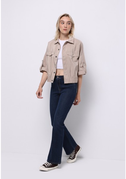 Regular Fit Kadın Bej Ceket modelleri