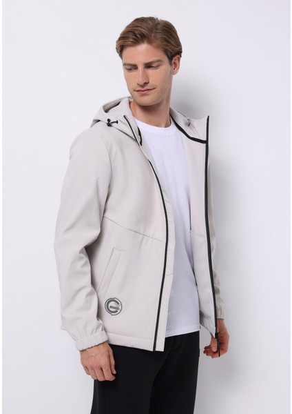 Slim Fit Erkek Taş Yağmurluk