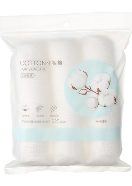 Mınıso Yuvarlak Yumuşak Çift Taraflı Makyaj Temizleme Pamuğu