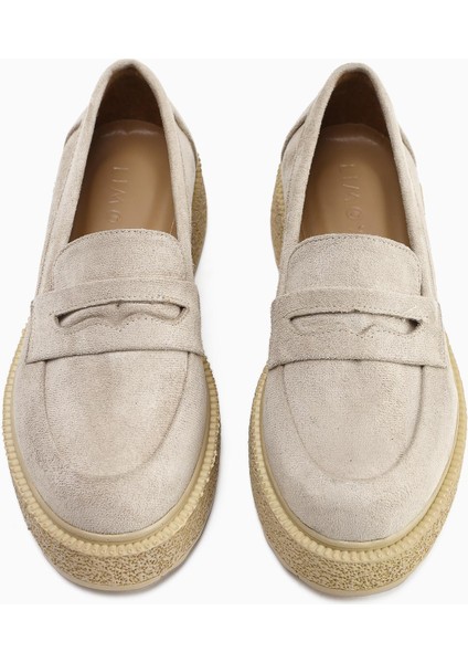 Bojan Ten Süet Kalın Tabanlı Günlük Kadın Ayakkabı