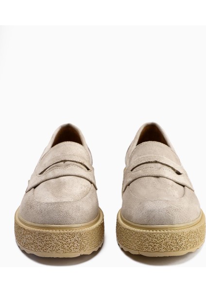 Bojan Ten Süet Kalın Tabanlı Günlük Kadın Ayakkabı modelleri