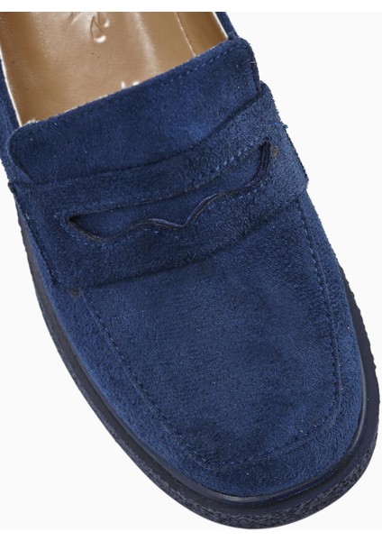 Boi Lacivert Süet Platformlu Günlük Kadın Ayakkabı fırsatları
