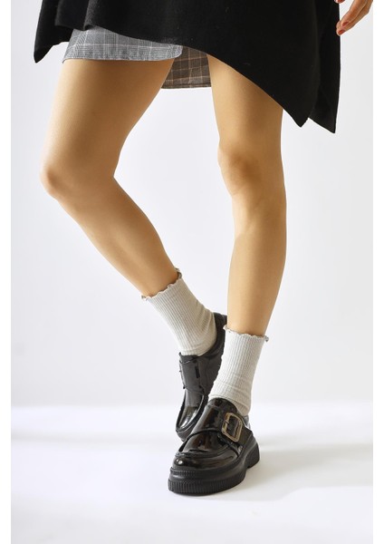 Evrim Siyah Rugan Toka Detaylı Günlük Ayakkabı fırsatları