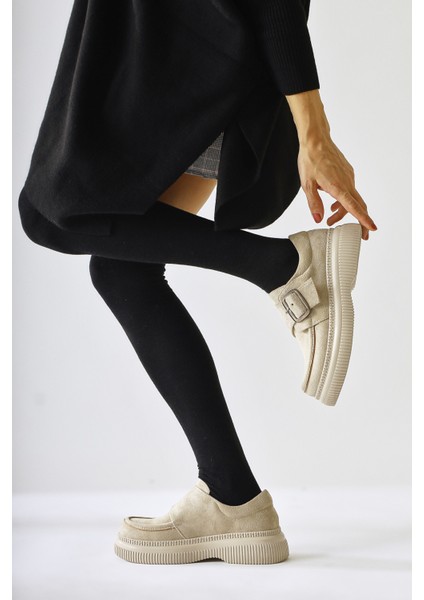 Evrim Bej Süet Toka Detaylı Günlük Ayakkabı