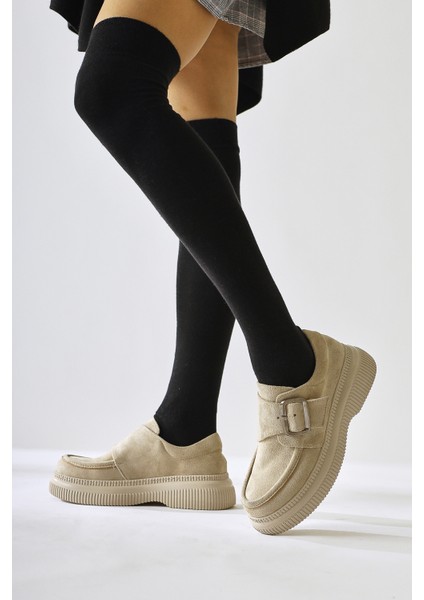 Evrim Bej Süet Toka Detaylı Günlük Ayakkabı modelleri