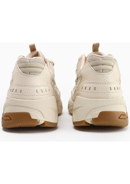 Caisa Bej Tekstil Detaylı Bağcıklı Kadın Sneakers