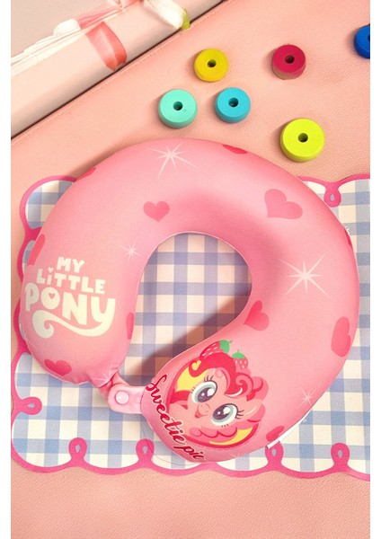 My Little Pony Lisanslı Hafızalı Köpük Boyun Yastığı (Pembe)