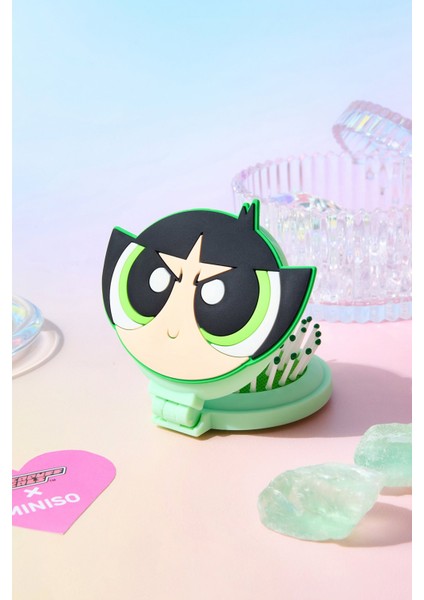 Powerpuff Girls Lisanslı Aynalı Mini Saç Fırçası