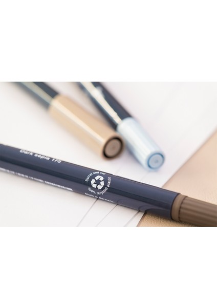 Goldfaber Sketch Marker Seti, Architect, Mimari Projeler İçin, Su Bazlı, Fırça ve Fineliner Uçlu