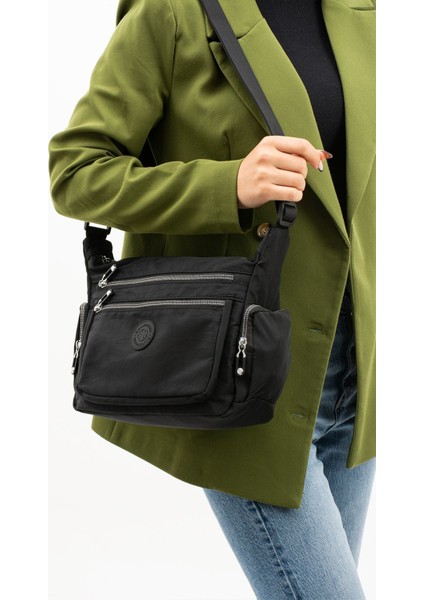 Kadın Çok Gözlü Suya Dayanıklı Paraşüt Kumaş Ayarlanabilir Çapraz Askılı Omuz Çantası fiyatları