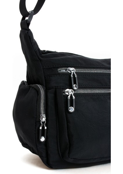 Kadın Çok Gözlü Suya Dayanıklı Paraşüt Kumaş Ayarlanabilir Çapraz Askılı Omuz Çantası fırsatları