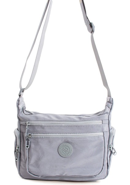 Kadın Çok Gözlü Suya Dayanıklı Paraşüt Kumaş Ayarlanabilir Çapraz Askılı Omuz Çantası