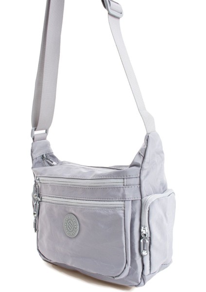 Kadın Çok Gözlü Suya Dayanıklı Paraşüt Kumaş Ayarlanabilir Çapraz Askılı Omuz Çantası modelleri