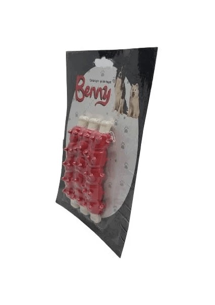 Benny Diş Kaşıma Köpek Oyuncağı Kaburga 10 cm 3 Lü modelleri