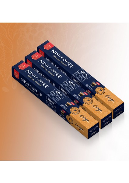 Kapsül Kahve 6 Lungo 3'lü Set (Nespresso Uyumlu)-30 Adet modelleri