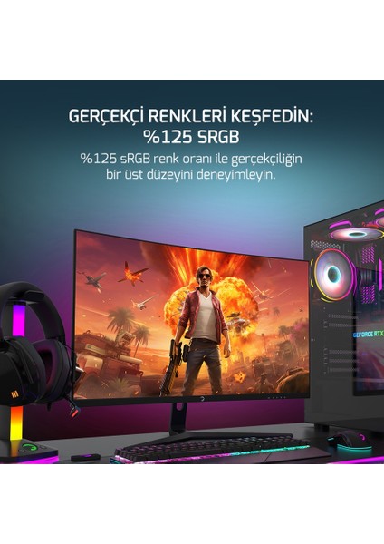 Bisistem Segotep-Bs5-B Brave W1 Intel İ5-14400F 64GB Ram 1tb M.2 SSD RTX3050 Free-Dos Oyuncu Masaüstü Bilgisayar Full Set