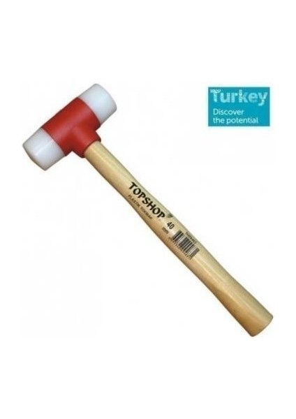Topshop 09463 Ağaç Saplı Plastik Tokmak 40 mm