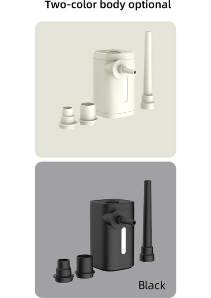 Açık Hava Pompası Taşınabilir Hava Pompası Kamp Ekipmanı Kompresörü-Beyaz (Yurt Dışından) modelleri