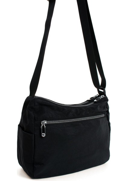 Kadın Çok Gözlü Suya Dayanıklı Paraşüt Kumaş Ayarlanabilir Çapraz Askılı Omuz Çantası