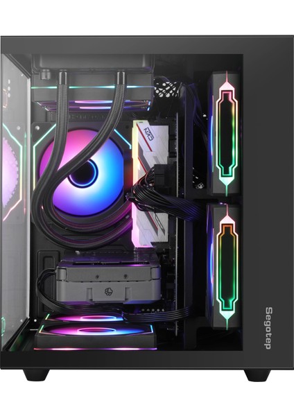 Bisistem Segotep-Bs7-B Brave W1 Intel İ5-14400F 32GB Ram 2tb M.2 SSD RTX3050 Free-Dos Oyuncu Masaüstü Bilgisayar